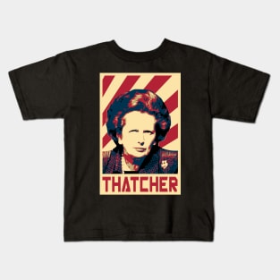 Margaret Thatcher Retro Propaganda Kids T-Shirt